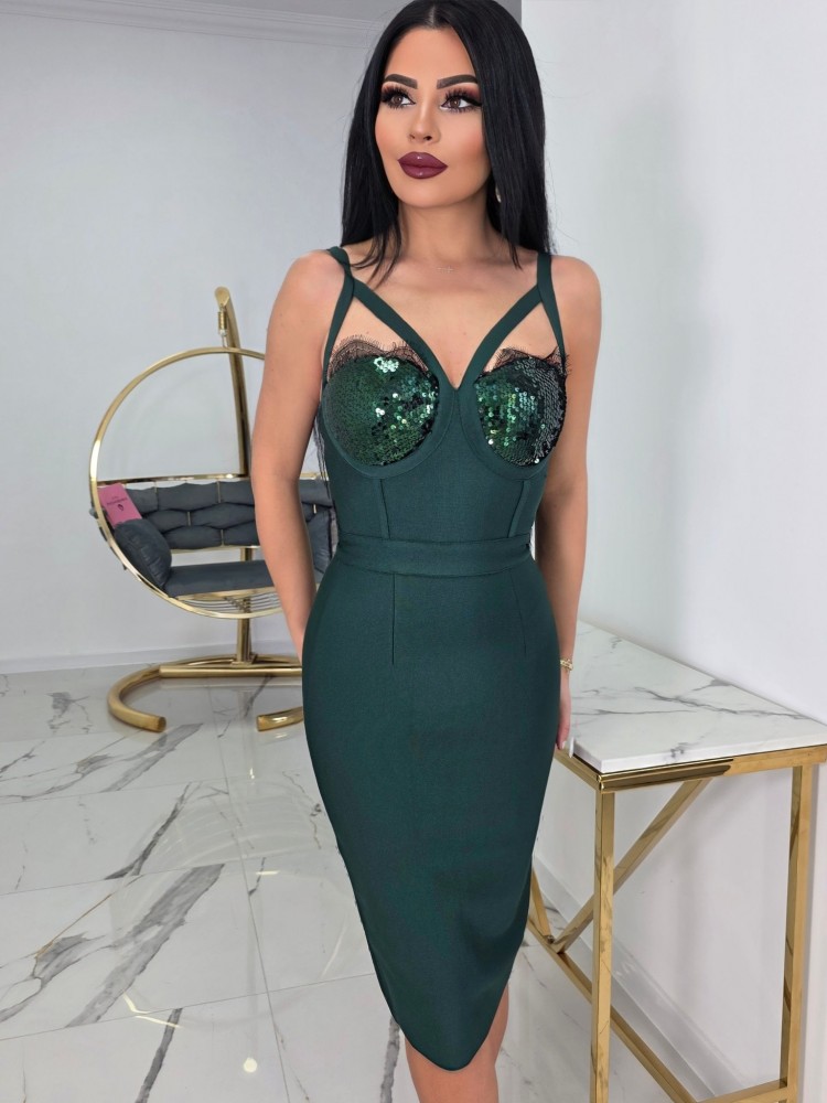 Бандажана рокля Emerald