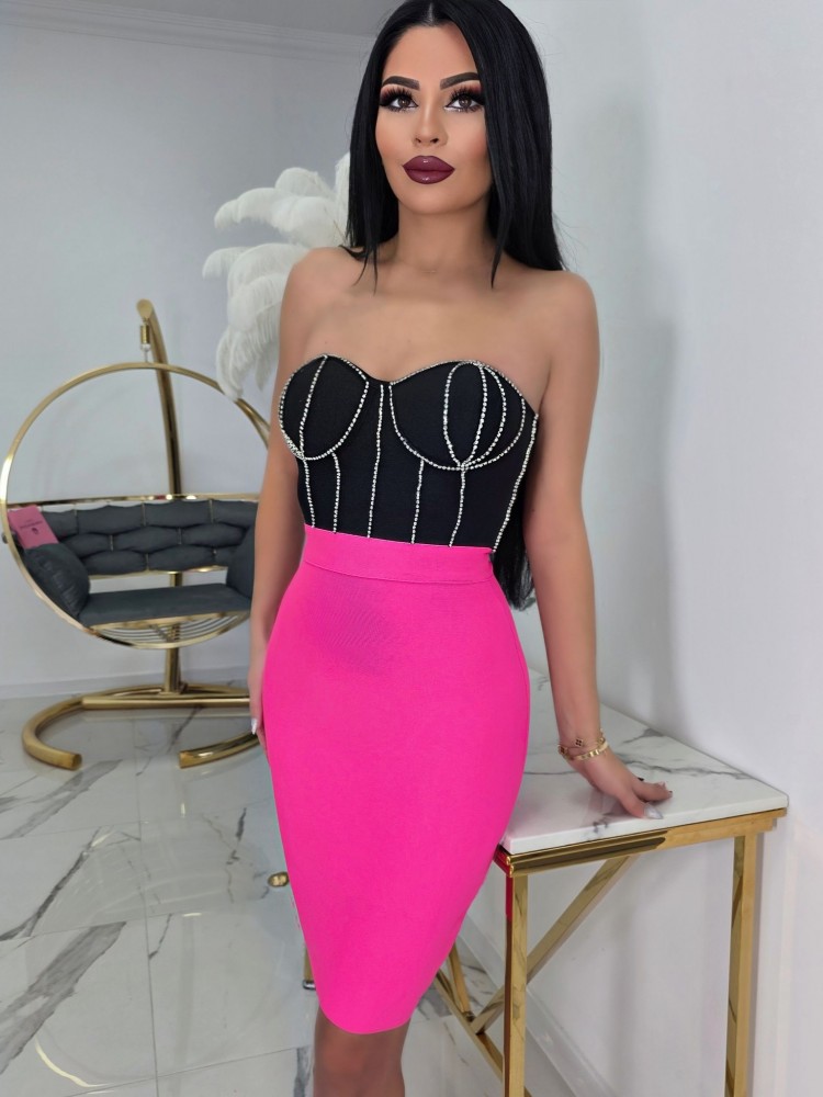 Бандажана рокля Pink Diamond Бандажана рокля Pink Diamond