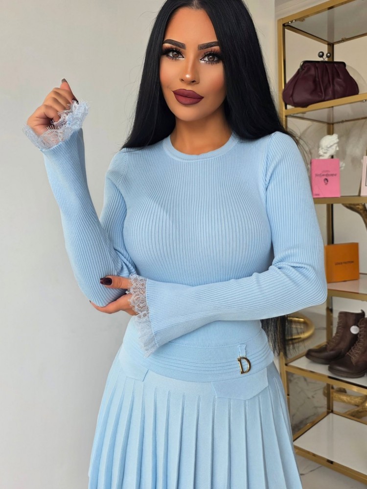 Блузка от фино плетиво Blue