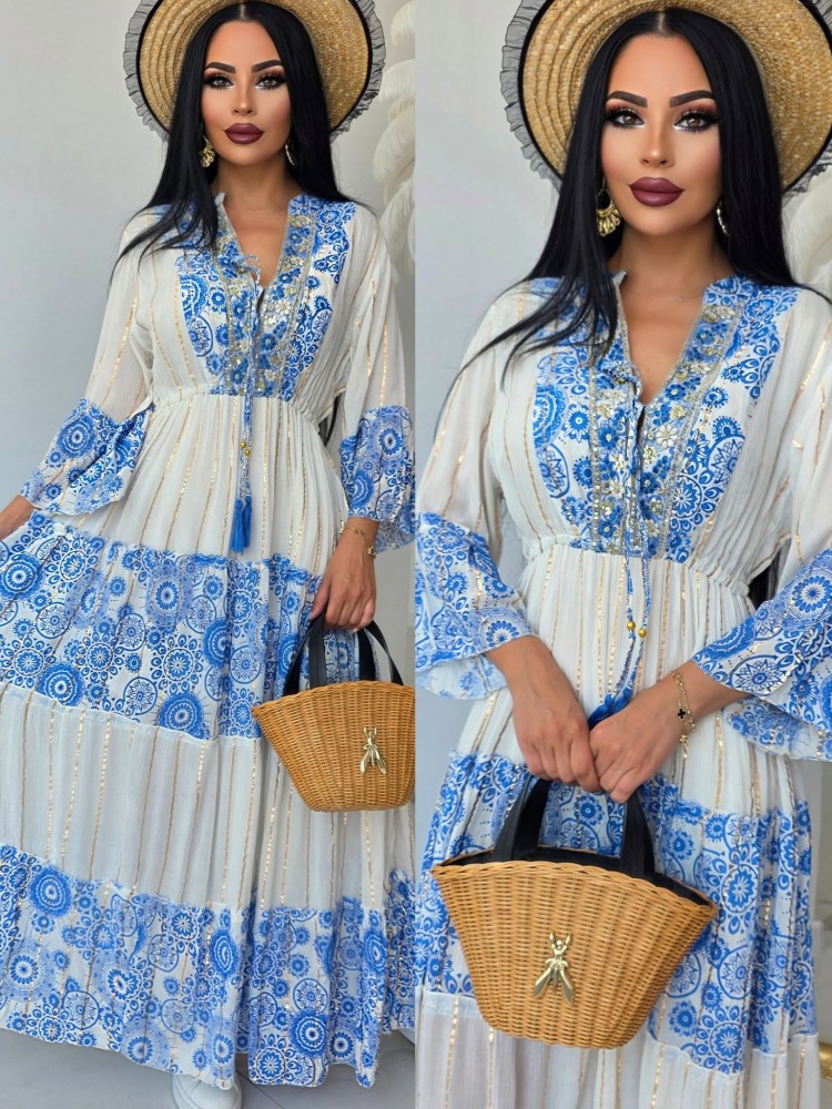 Бохо рокля Blue Boheme