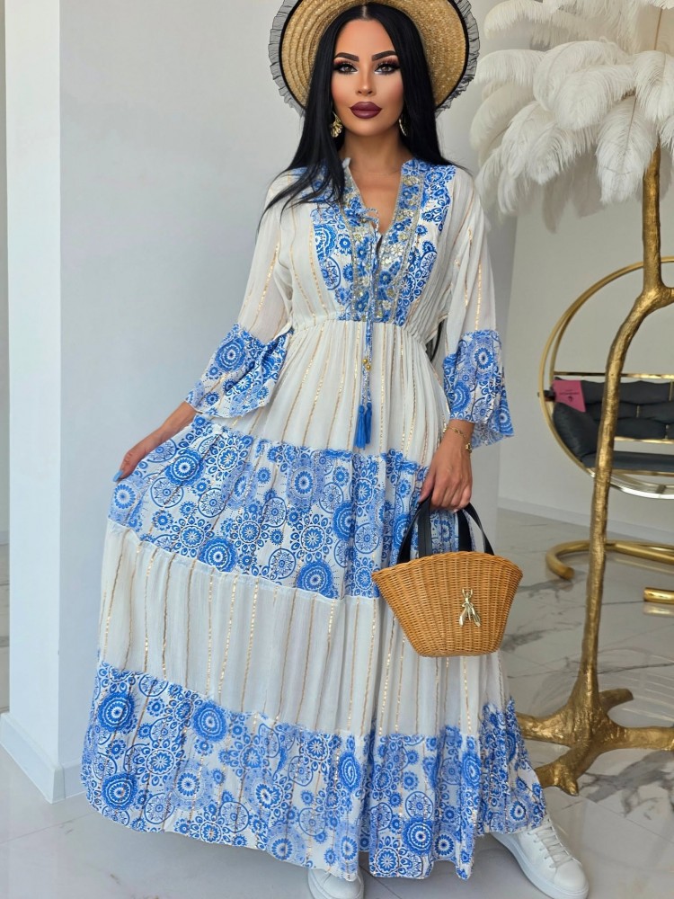 Бохо рокля Blue Boheme
