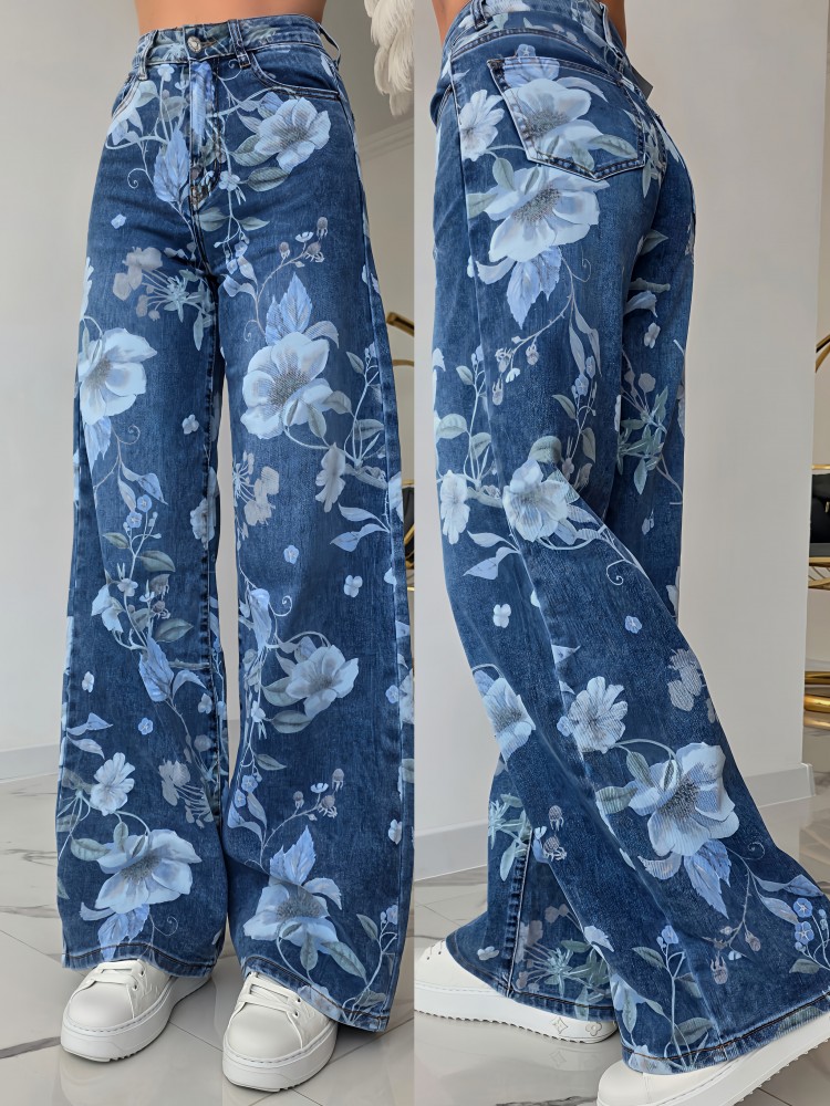 Дънки Floral Beauty