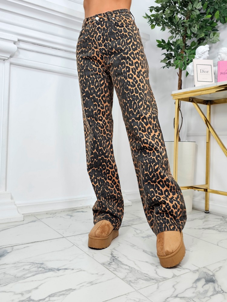 Дънки Leopard printed