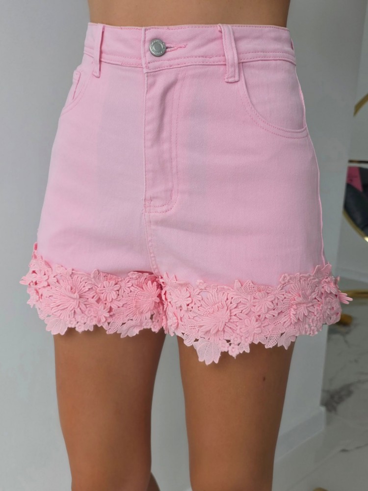 Дънки с дантела Pink Denim