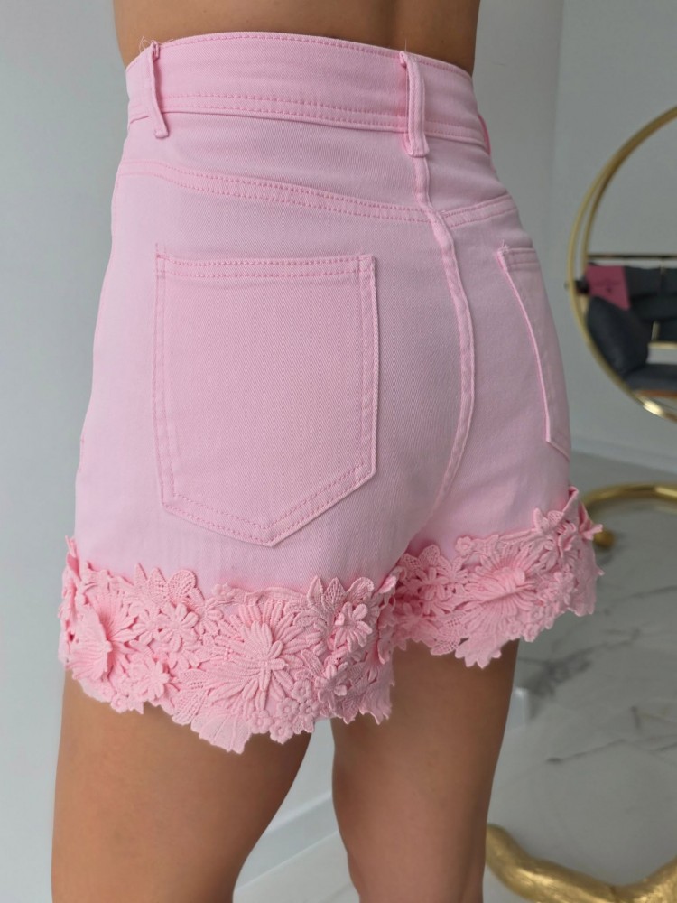 Дънки с дантела Pink Denim