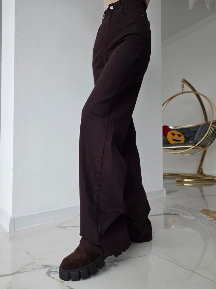 Дънки тъмен шоколад