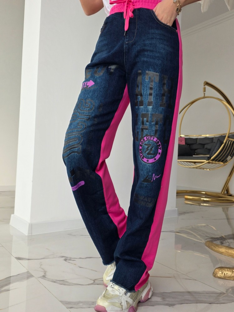 Дънки в комбинация с деним Art