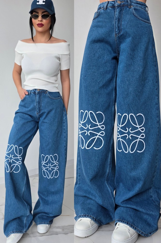 Дънки Wide Leg Blue