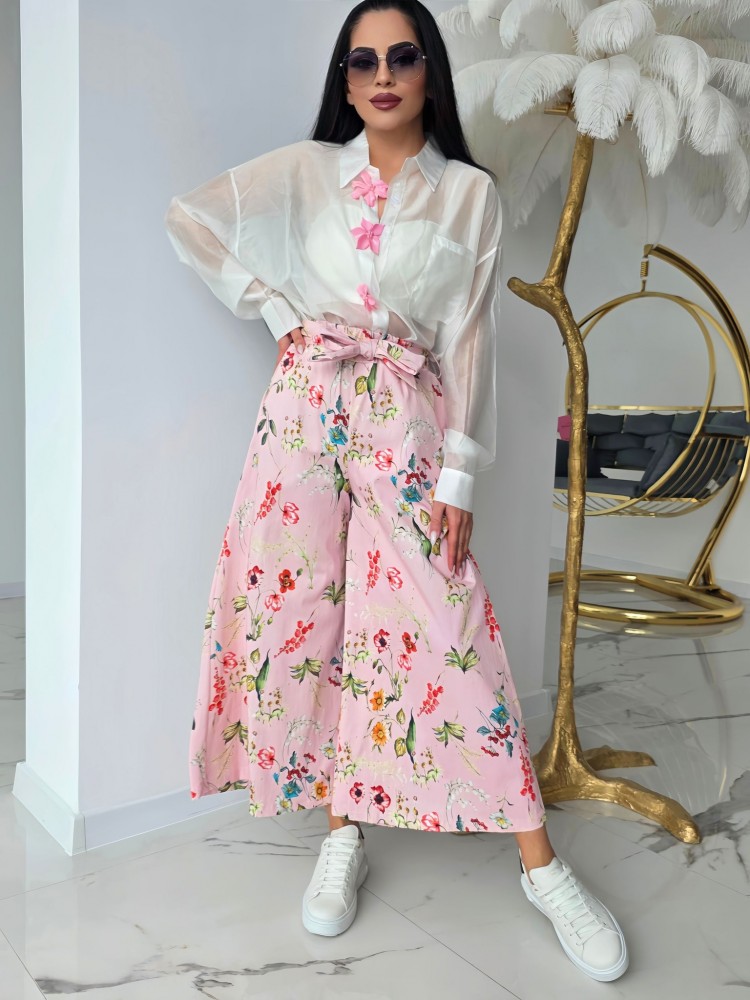 Дънков панталон Spring Print