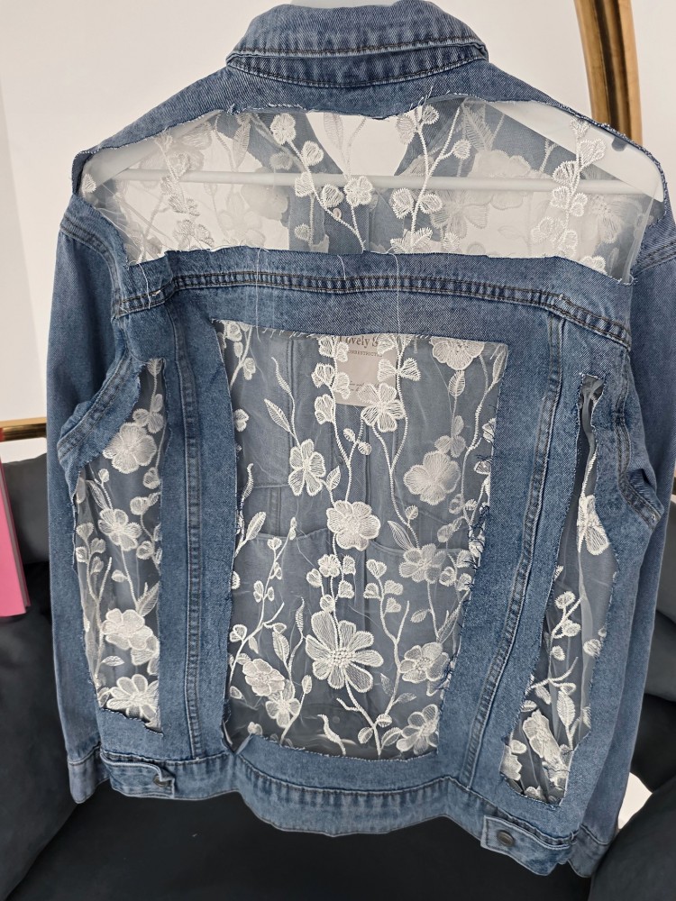 Дънково яке Denim Lace Elegance