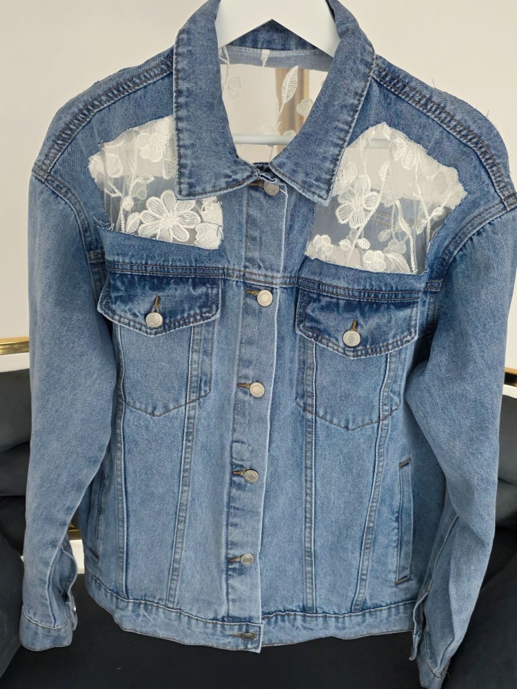 Дънково яке Denim Lace Elegance