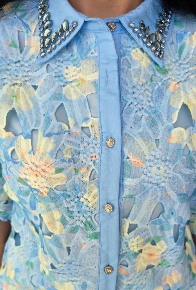 Дантелен сет Delicate Blue Lace