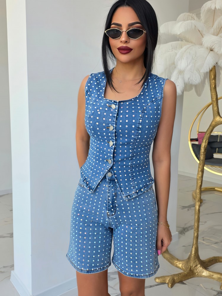 Diamond denim set