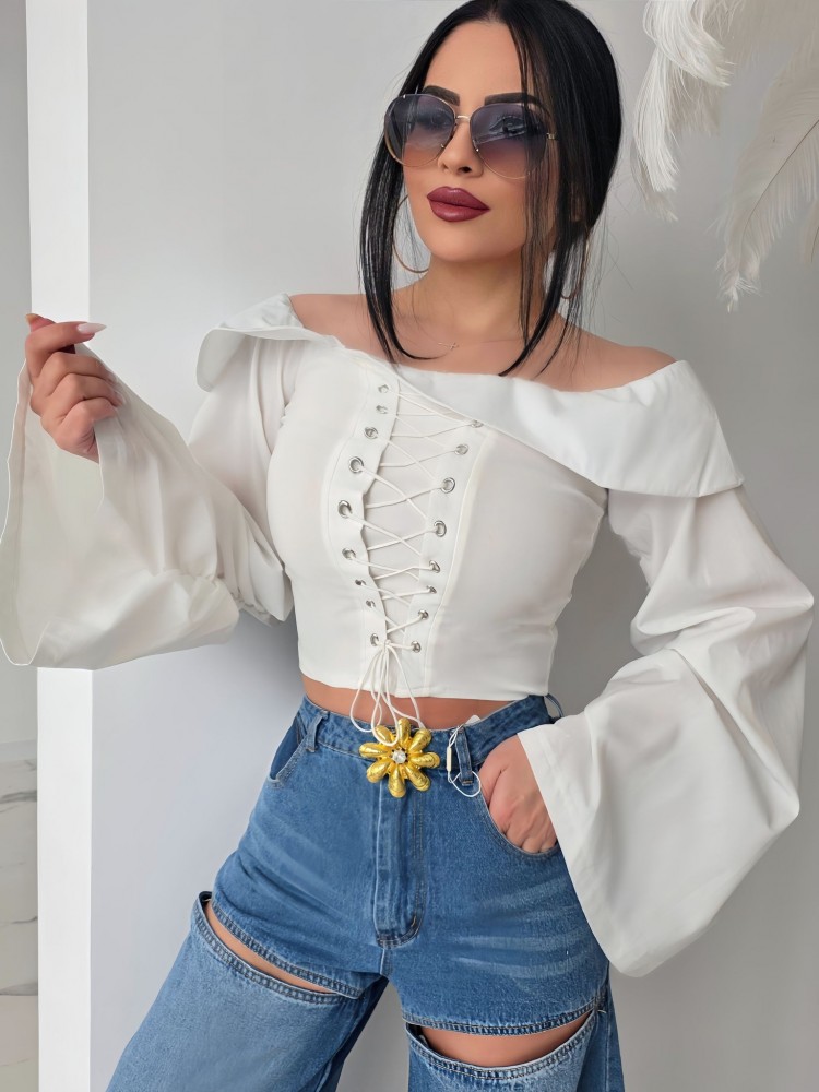 Ефектна риза тип корсет  Bella