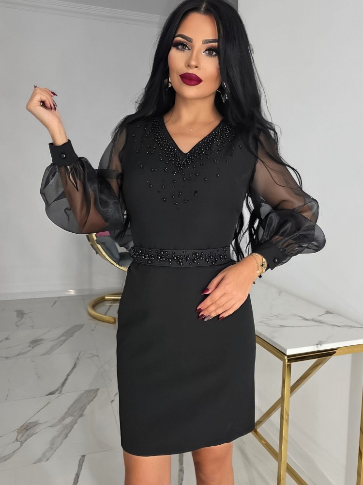 Изящна рокля с коланче