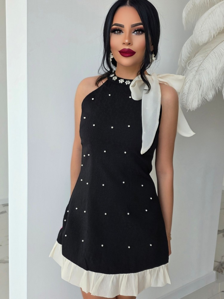 Кокетна рокля с перли Black Desire