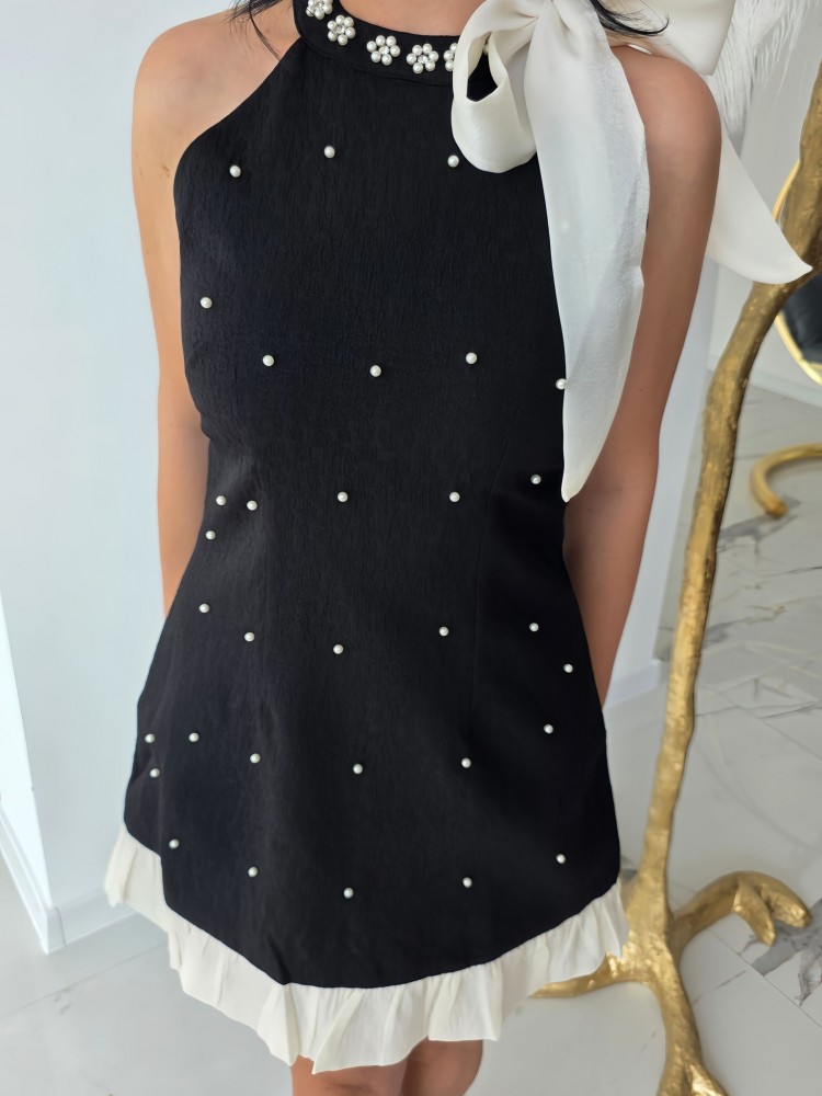 Кокетна рокля с перли Black Desire