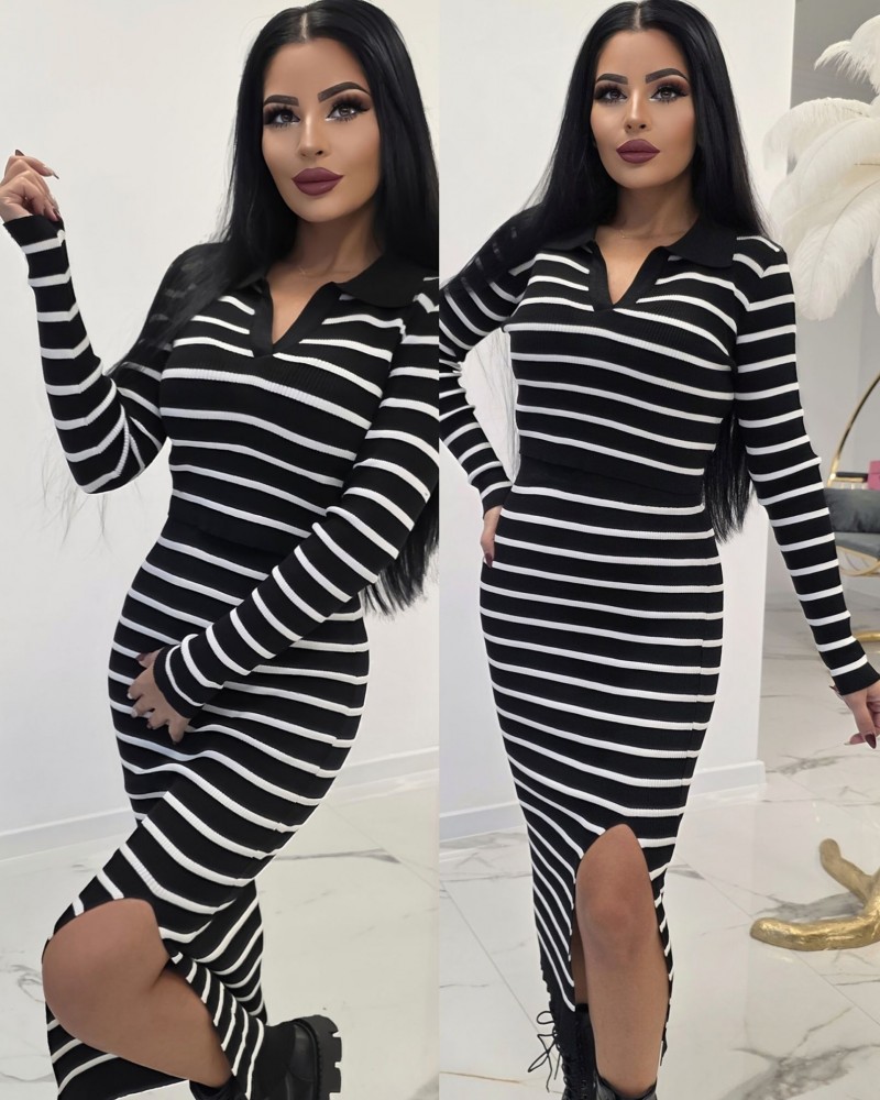 Комплект блуза и пола Black and white