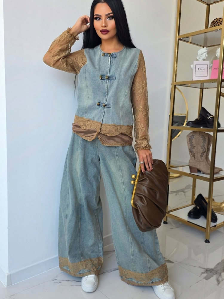 Комплект Boho Denim & Lace