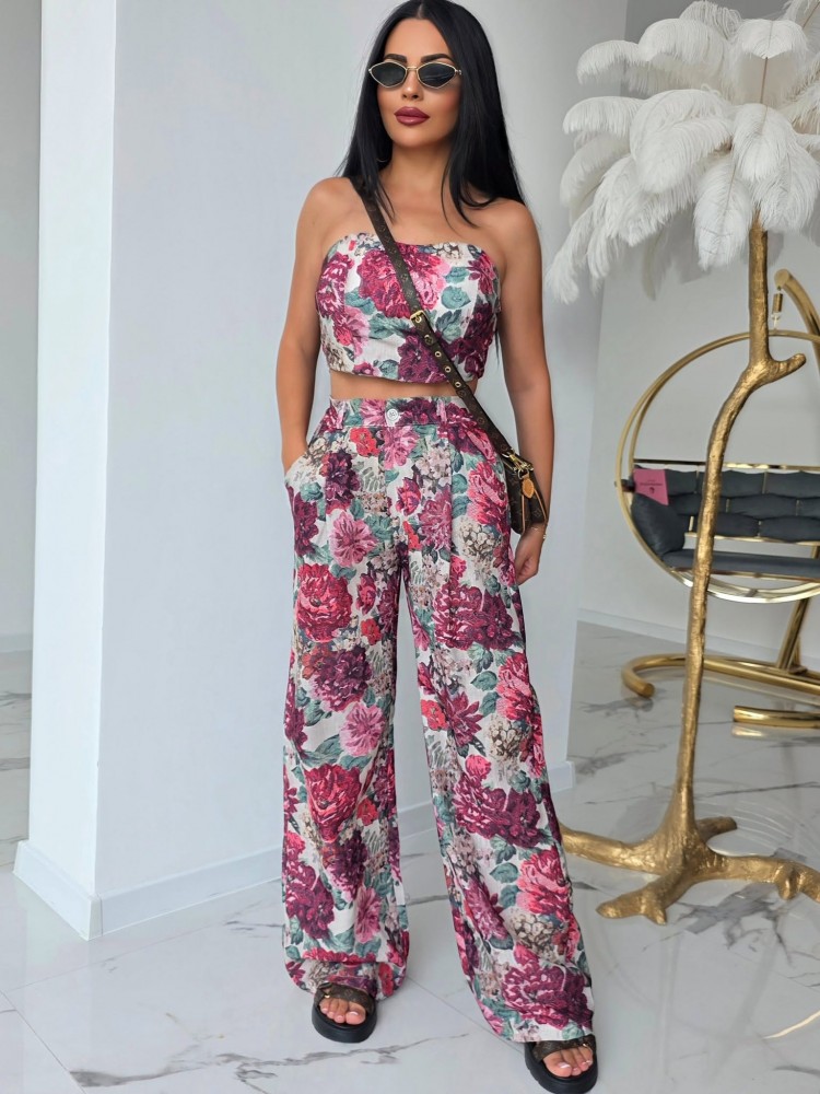 Комплект бюстие и панталон Floral Duo
