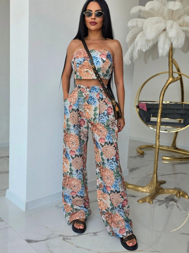 Комплект бюстие и панталон Floral Duo