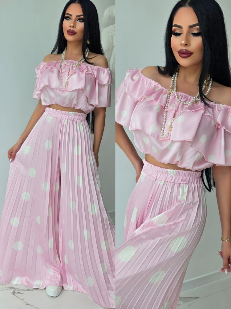 Комплект Pink Satin Elegance