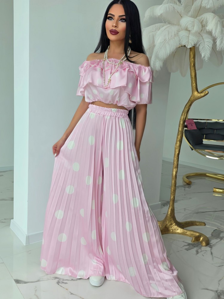 Комплект Pink Satin Elegance