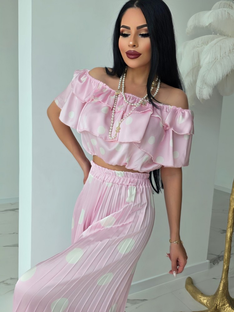 Комплект Pink Satin Elegance