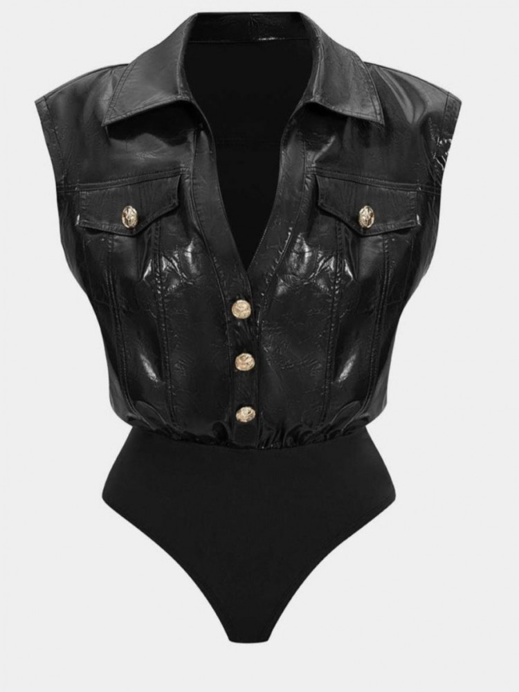 Кожен елек боди Dark Rebel Vest