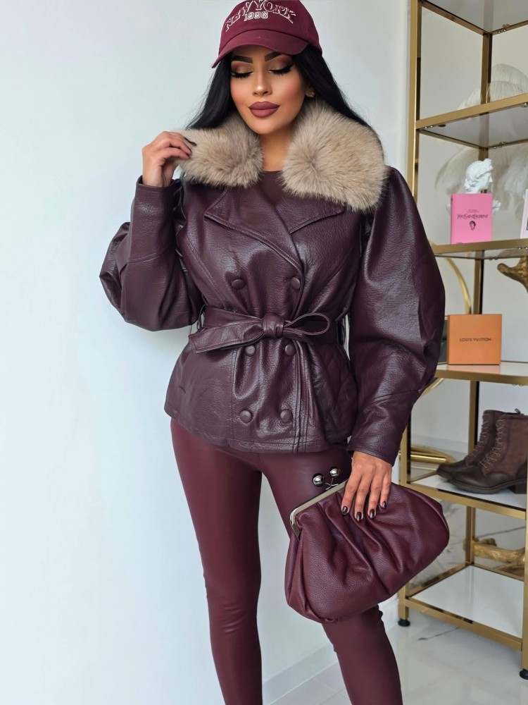 Кожено яке Dark Cherry Кожено яке Dark Cherry