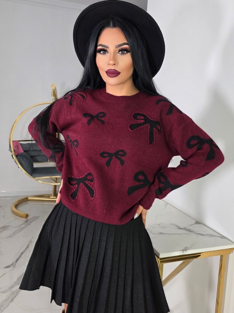 Красив пуловер с панделки