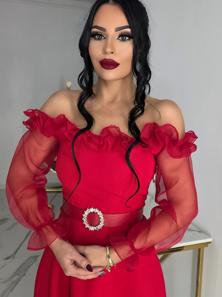 Кукленска рокля с тюл