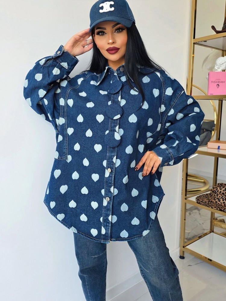 Лимитирана дънкова риза Love Denim