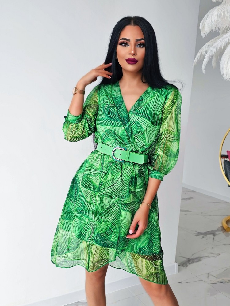 Луксозна рокля Green magic