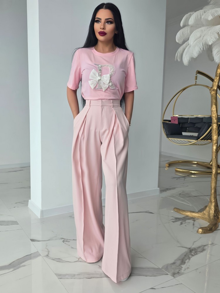 Панталон с невероятна кройка Pink