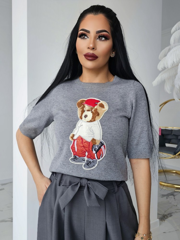 Пуловер Pooh в сиво