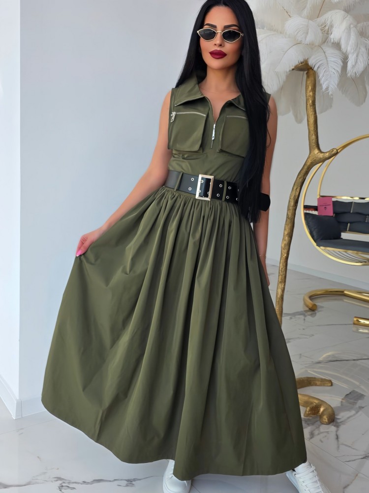 Рокля Olive Elegance