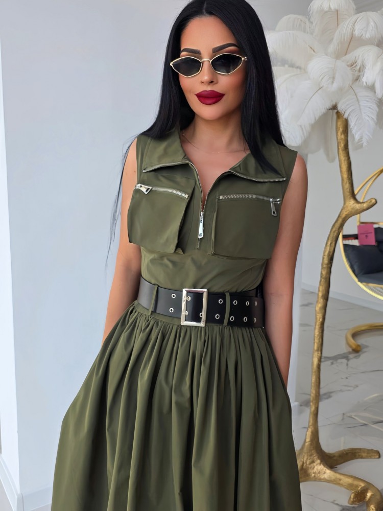 Рокля Olive Elegance