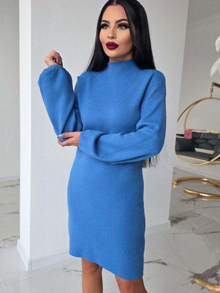 Рокля от плътно плетиво с кашмир