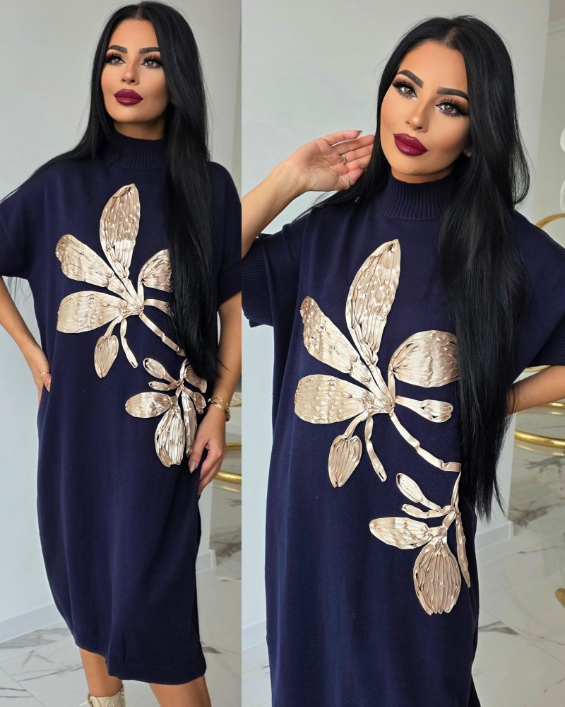 Рокля с ефирна кройка Flower Рокля с ефирна кройка Flower