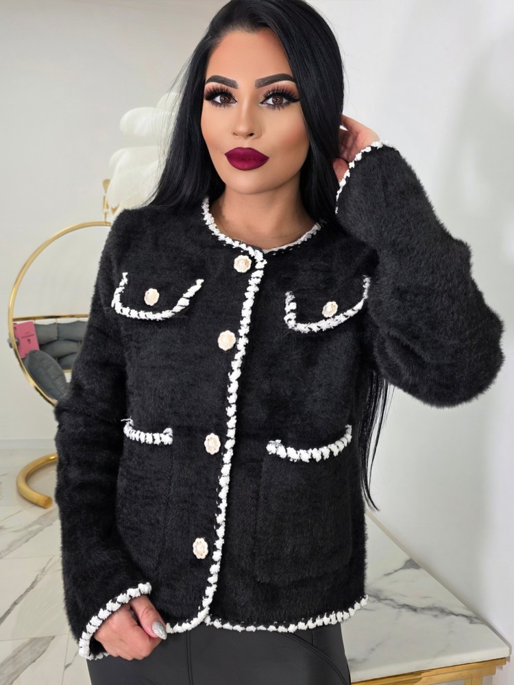 Сако от кашмир в черно