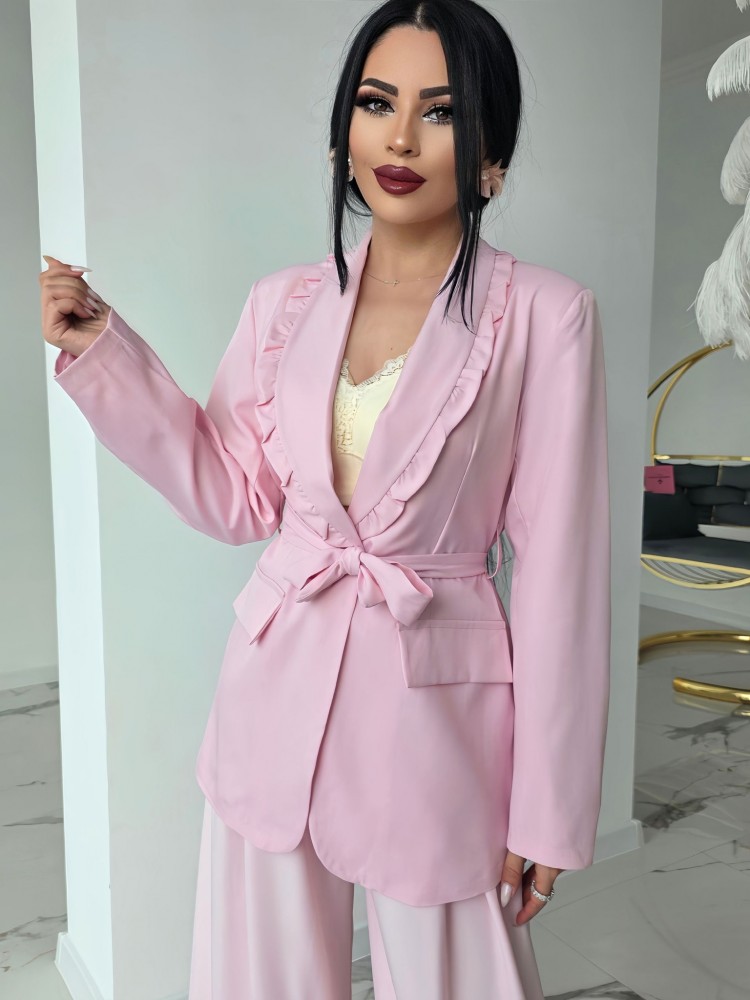 Сако с коланче  Rosy Elegance