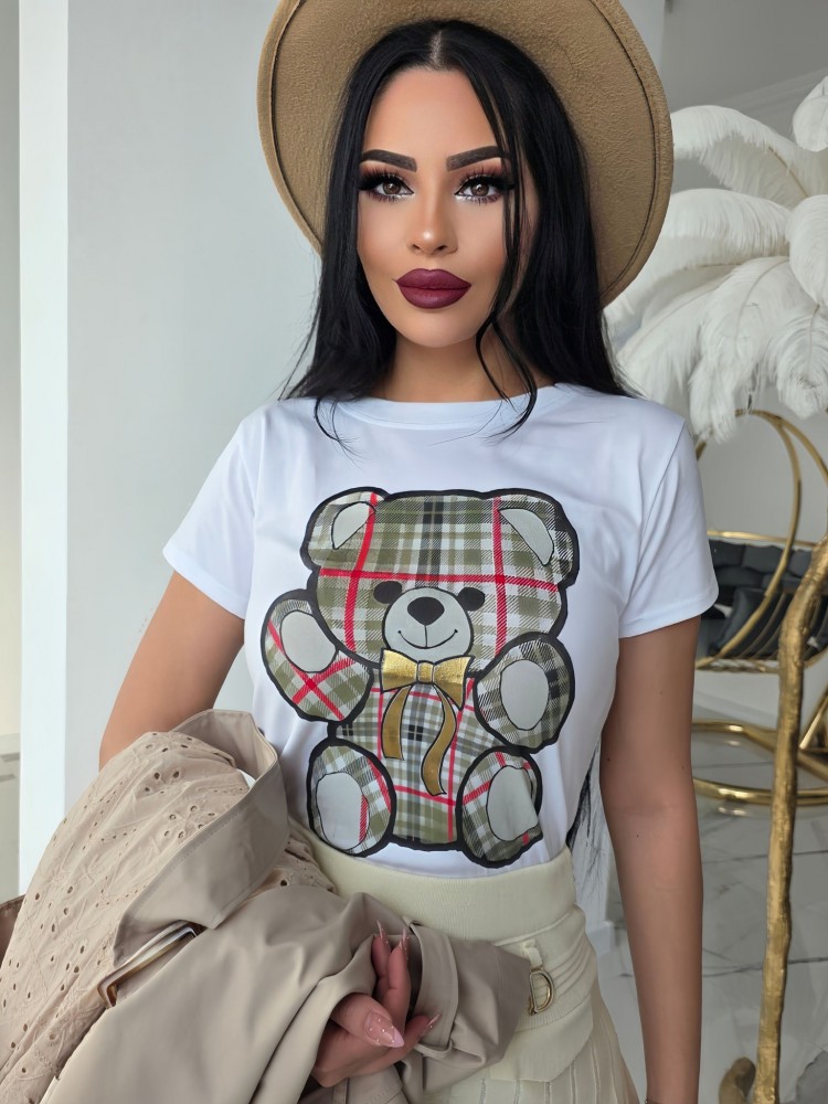 Тениска от памук Bear