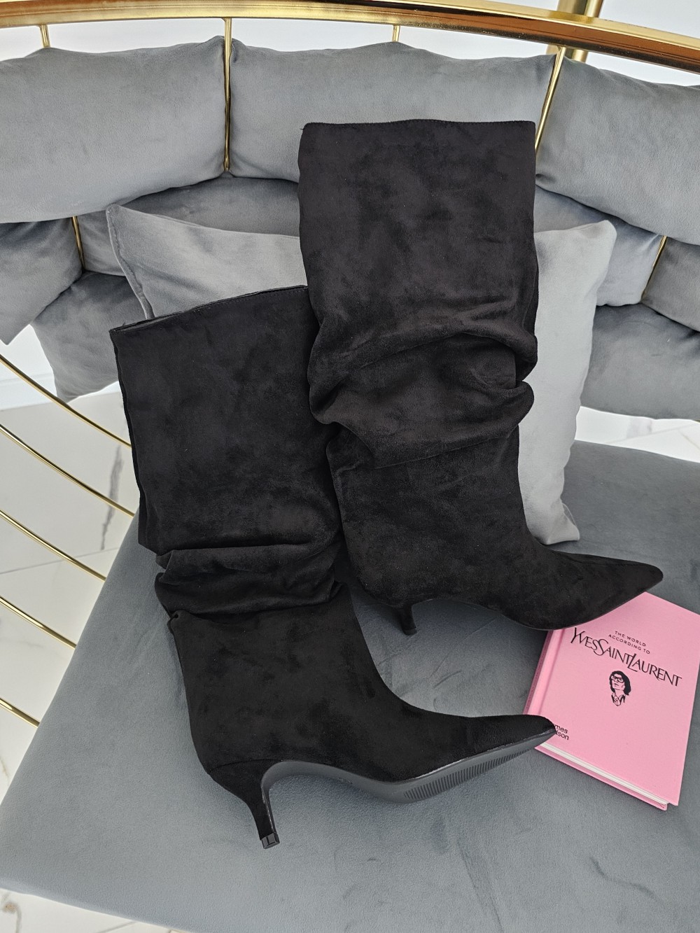 Велурени ботуши Old money