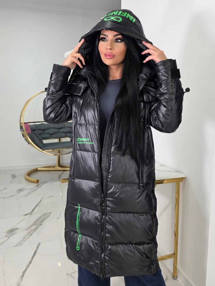 Яке Infinity  с гъши пух в черно