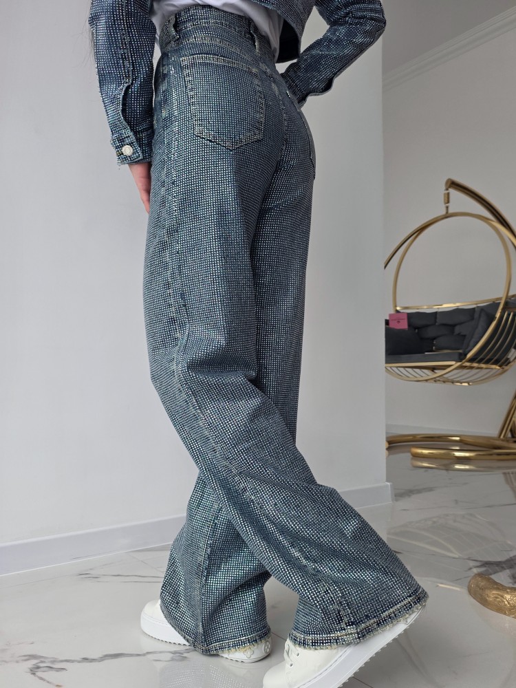 Комплект яке и дънки Crystal Denim Set