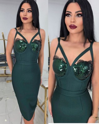 Бандажана рокля Emerald