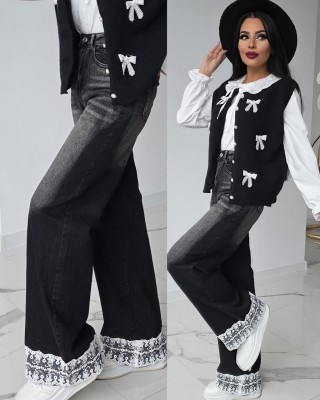 Дънки от тъмен деним