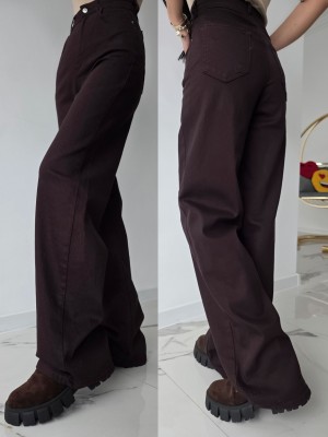 Дънки тъмен шоколад