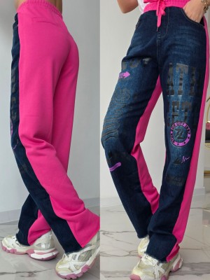 Дънки в комбинация с деним Art